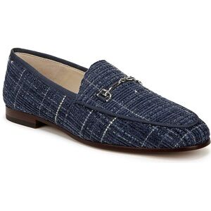 Sam Edelman Loraine Bit Tweed Loafer Retro Preppy Academia Atlantic Blue 6M Dark